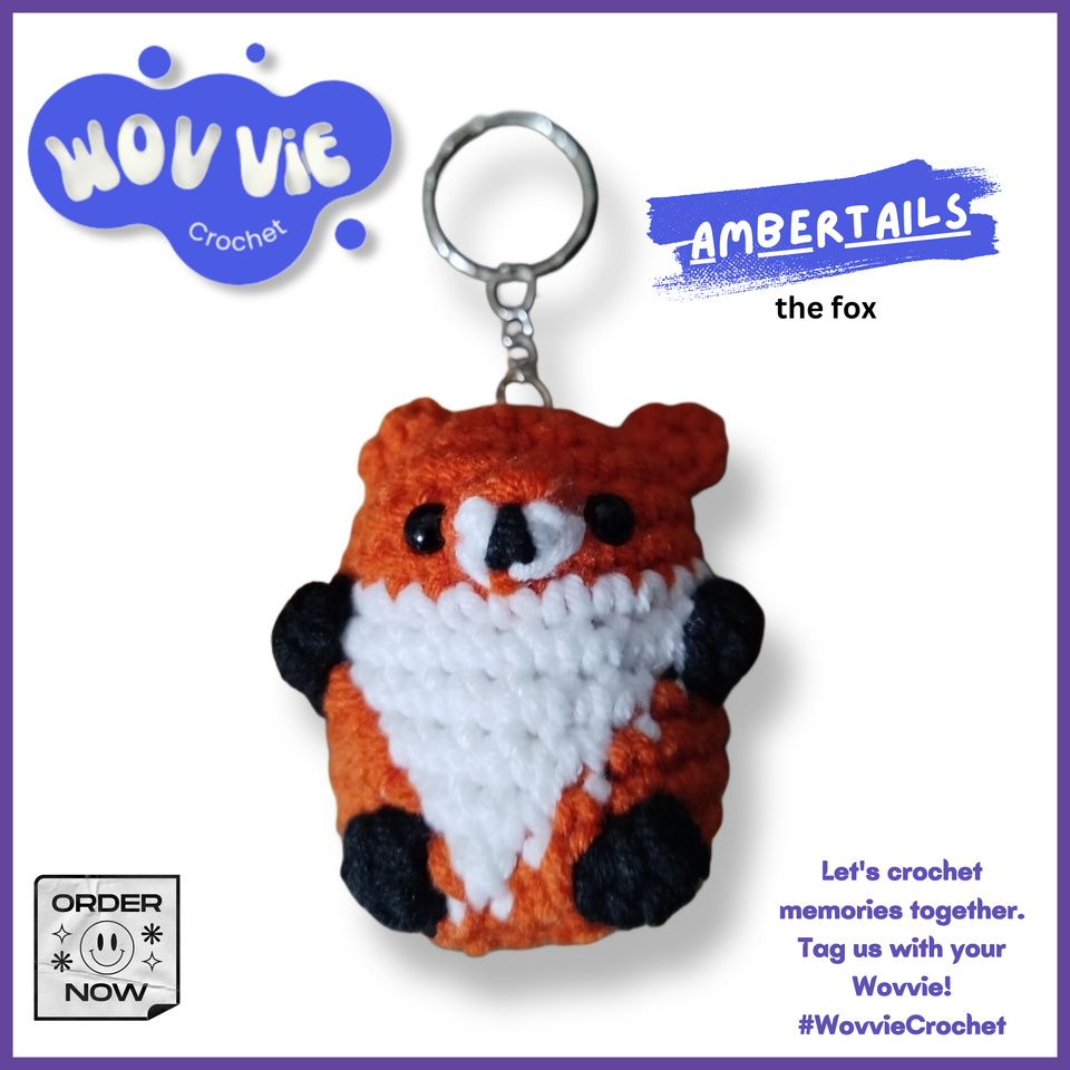 Wovvie Keychain - Ambertails the fox